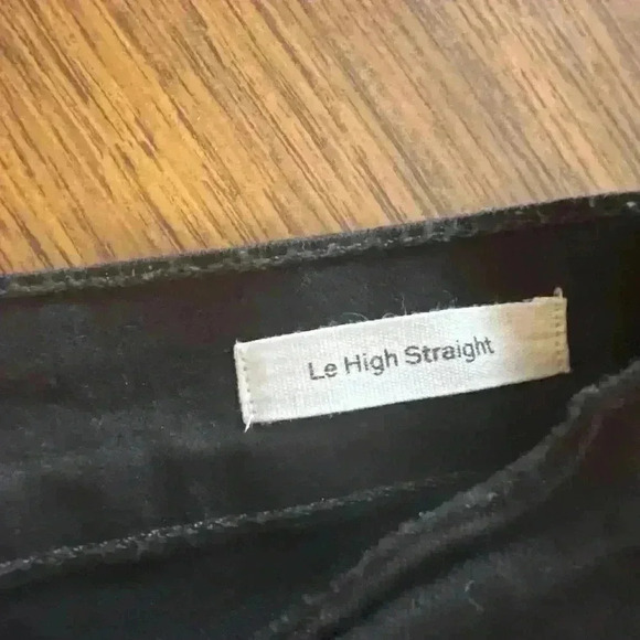 FRAME DENIM Le High Straight Jeans Velvet Tux Ray Stagger Women's-Size 25 - Picture 6 of 7
